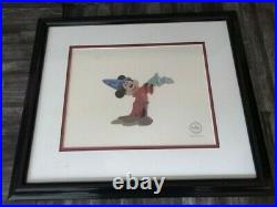 Framed Walt Disney Mickey Mouse -Sorcerer's Apprentice- LE 5000 Serigraph cel
