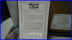 Framed Walt Disney Serigraph Seal Winnie Pooh & Christopher Robin 16 X 19 Xlnt