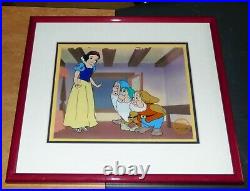 Framed Walt Disney Snow White and the Seven Dwarfs Limited Edition Sericel