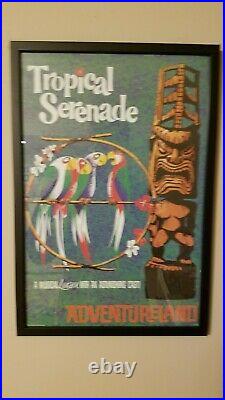GLASS FRAMED Walt Disney World Attraction Poster Art Set 12x18