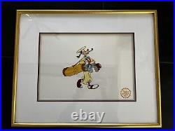 GOOFY HOW TO PLAY GOLF Walt Disney Serigraph Cel Framed Limited Edition 9500