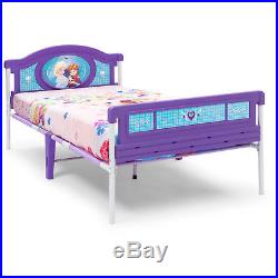 Girls Toddler Bed Frame plastic Twin Size Disney Modern Kids Bedroom Furniture