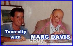 Goofy Golf Frame Hand Signed Walt Disney Sericel Cel FREE b/g MARC DAVIS 1980s
