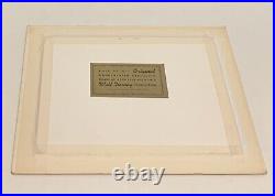 Goofy Hand Painted Walt Disney Photo Cell In Cardboard Frame Authentication