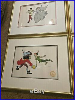 HUGE Lot Walt Disney Serigraph Framed Goofy Donald Mickey RARE ART FREE SHIP
