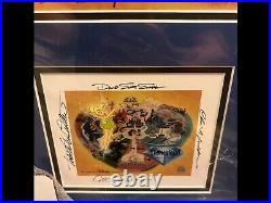 Ink & Paint Cel Tinker Bell Disneyland Park Map Framed 60th Diamond Anniversary
