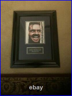 Jack Nicholson Auto Signed Photo The Shining COA, Walt Disney World, Framed Orig