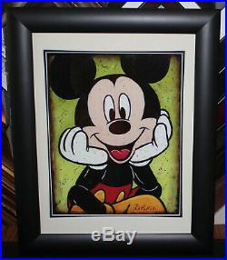 Joe Kaminski (Sitting Pretty) Mickey Mouse, Walt Disney World 18 x 14 Framed