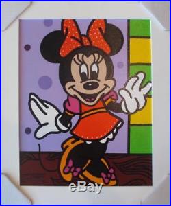 Jozza Minnie Mouse Original Custom Framed Walt Disney Acrylic on Canvas Art
