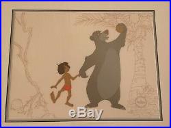 Jungle Book Serigraph Cel Limited Edition 2500 Walt Disney Framed Sericel COA