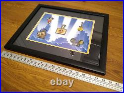 LE 1000 Framed Pin Set MICKEY MOUSE CLUB OPENING SEQUENCE Walt Disney Set 2 of 2