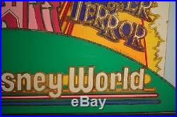 Large Walt Disney World Sign Used in Park! Backlit Acrylic Sign in Frame! RARE