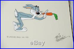 Looney Looney Movie Bugs Bunny Signed Original Animation Cel Hand-painted Framed