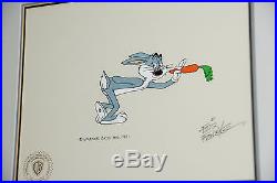 Looney Looney Movie Bugs Bunny Signed Original Animation Cel Hand-painted Framed