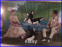 MARY POPPINS 1998 SIGNED # 43/500 HAND-PAINTED ANIMATION CEL FRAMED WithDISNEY COA
