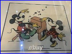 MCCALL MICKEY AND MINNIE MOUSE Needlepoint WALT DISNEY 1933 Archival Framed