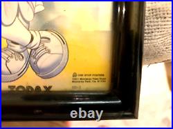 MICKEY MOUSE THE WALT DISNEY COMPANY 1986 FRAMED vintage collectible