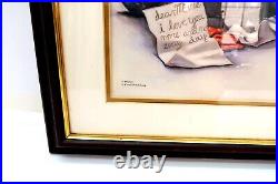 MICKEY MOUSE The Saturday Evening Post Norman Rockwell print Framed & Matted