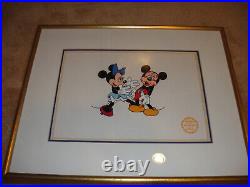 MICKEY'S SURPRISE PARTY Walt Disney Serigraph Cel Framed Limited Edition 9500
