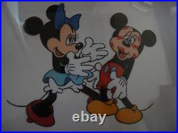 MICKEY'S SURPRISE PARTY Walt Disney Serigraph Cel Framed Limited Edition 9500
