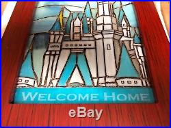 MINT Disney DVC Member Cruise Exclusive Cinderella Castle Stained Glass Frame