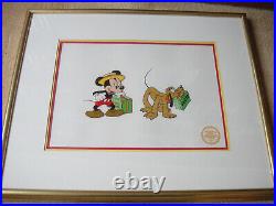 MR. MOUSE TAKES A TRIP Walt Disney Serigraph Cel Framed Limited Edition 9500