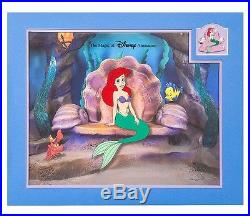 Magic of Disney Animation Ariel And Friends Animation Cel Framed With Pin