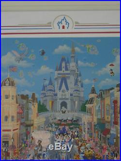 Melanie Taylor Kent Signed Serigraph Walt Disney World 15th Anniversary 99/200