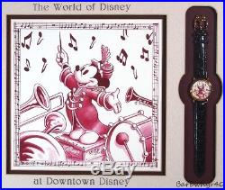 Mickey Mouse Character Watch & Artwork The Conductor Disney Framed Artist