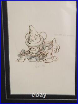 Mickey Mouse Fantasia Walt Disney Animation Character Model Sheets Framed