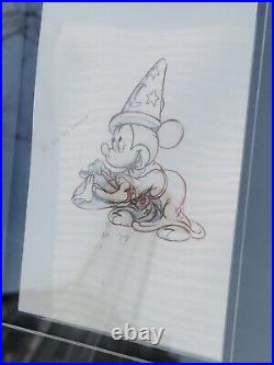 Mickey Mouse Fantasia Walt Disney Animation Character Model Sheets Framed