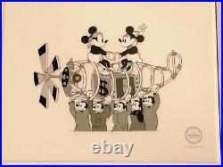 Mickey Mouse Minnie Mouse Serigraph The Mail Pilot Cel Limited Edition Disney