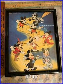 Mickey Mouse The Walt Disney Company 1986 Framed