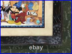 Mickey Mouse Walt Disney L/ED Animation Sericel Changing of The Garb FRAMED