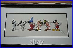 Mickey Through The Years 1993 LE Panorama-sized Sericel with COA