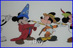 Mickey Through The Years 1993 LE Panorama-sized Sericel with COA