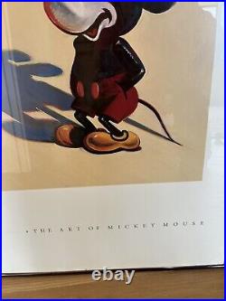Mickey Wayne Thiebaud Pop Art Poster Framed The Art of Mickey Mouse 1984 24x30