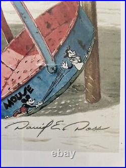 Mickey's Dance Walt Disney Beach Bucket Framed Print by David E. Doss