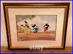 Mickey's Rival Cel Limited Edition Genuine Walt Disney Artwork Hand Painted Art