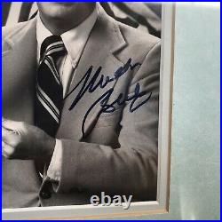 Milton Berle Autograph Framed Photo Comedy Comedian Walt Disney World Co. 13x17