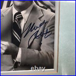 Milton Berle Autograph Framed Photo Comedy Comedian Walt Disney World Co 13x17