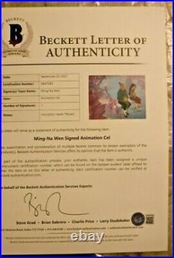 Ming NA signed on cel Disney sericel Mulan cel Beautiful Blossom New Frame