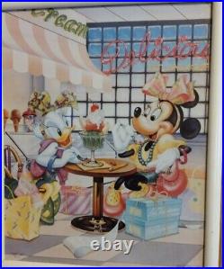 Minnie And Daisy 1986 Walt Disney Co. Poster WD-15 Framed