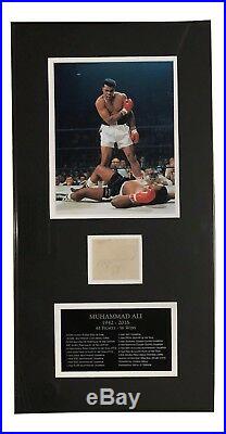 Muhammad Ali Autographed Walt Disney Receipt Jsa Certified Authentic Framed