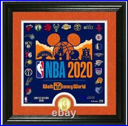 NBA Disney World''Make History'' Framed Lithograph with Coin Limited /2020
