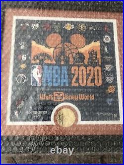 NBA Disney World''Make History'' Framed Lithograph with Coin Limited 2020 ESPN