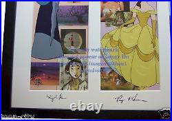 NEW FRAME Disney Leading Ladies Sericel Cel Mulan Belle Beast Little Mermaid