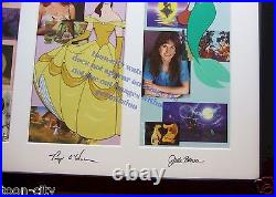 NEW FRAME Disney Leading Ladies Sericel Cel Mulan Belle Beast Little Mermaid