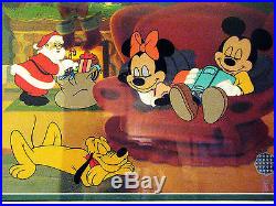 NOT EVEN A MOUSE FRAMED DISNEY SERICEL ANIMATION #/2500 withCOA MICKEY MOUSE RARE