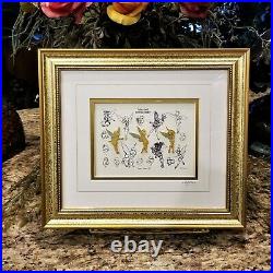 New WALT DISNEY GALLERY Tinkerbell Sketches Limited Edition Framed Pin Set COA